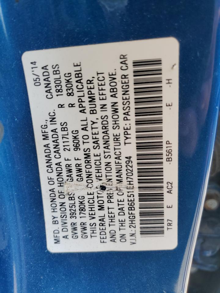 2014 HONDA CIVIC