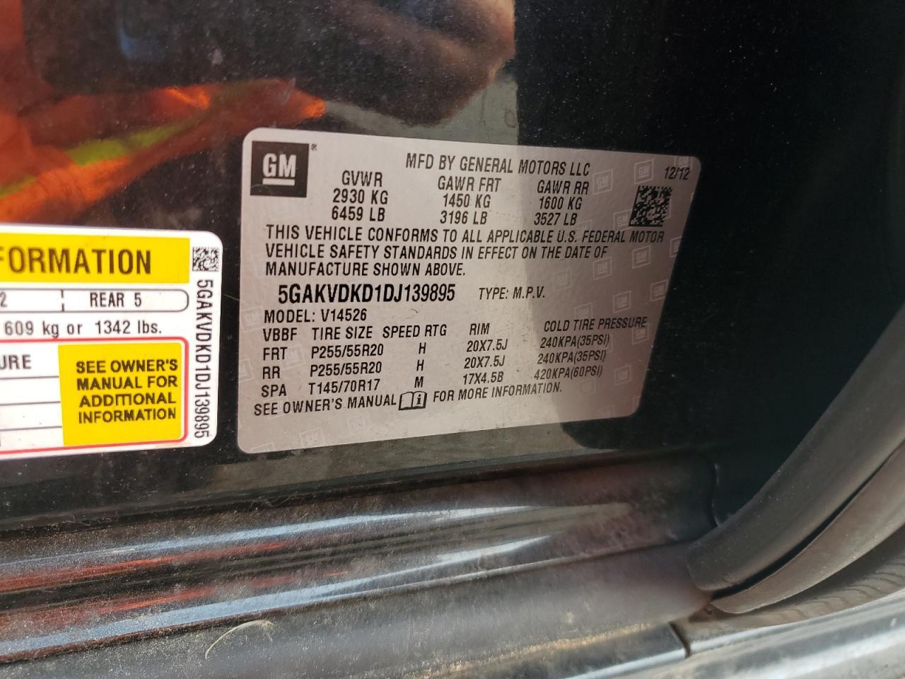 2013 BUICK ENCLAVE
