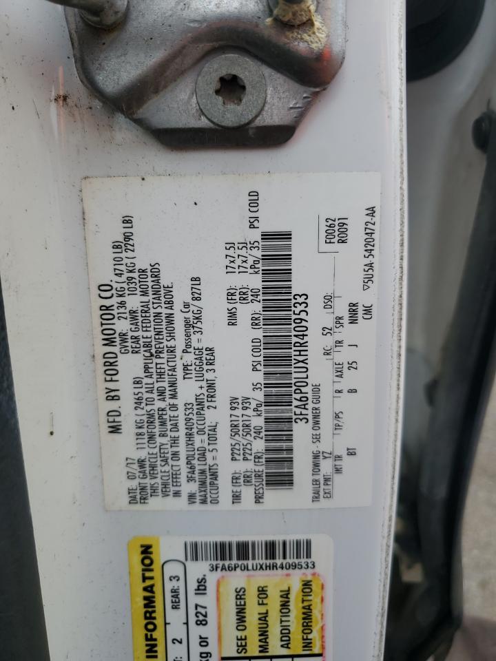 2017 FORD FUSION