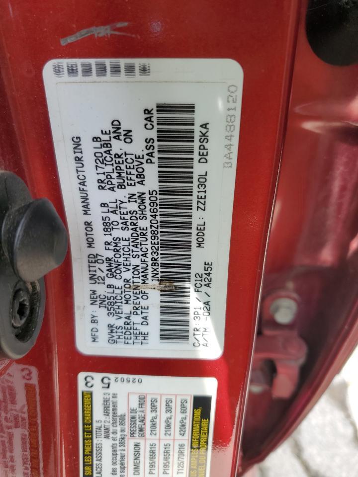 2008 TOYOTA COROLLA