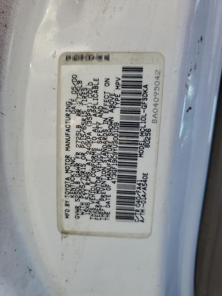 2000 TOYOTA SIENNA