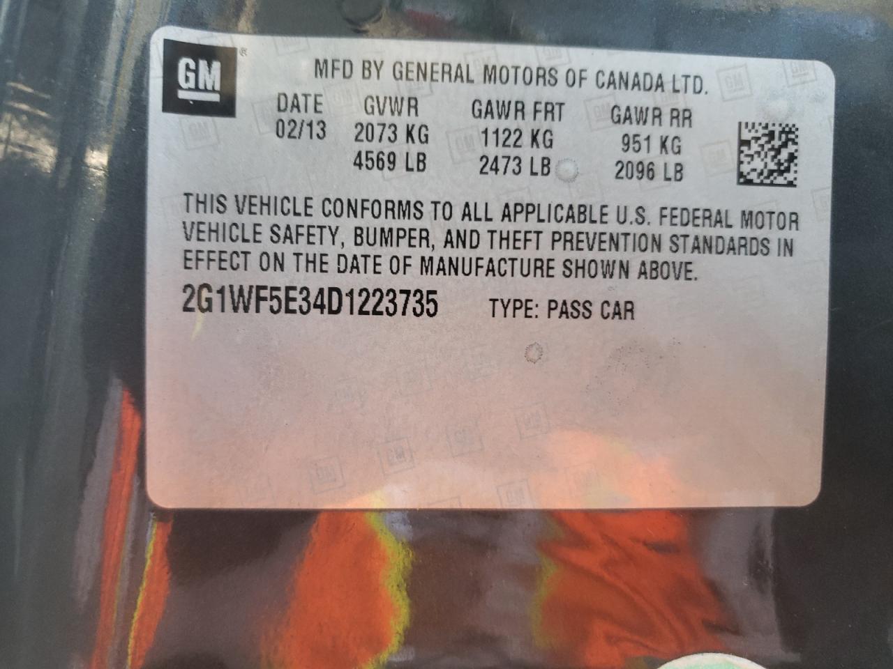 2013 CHEVROLET IMPALA