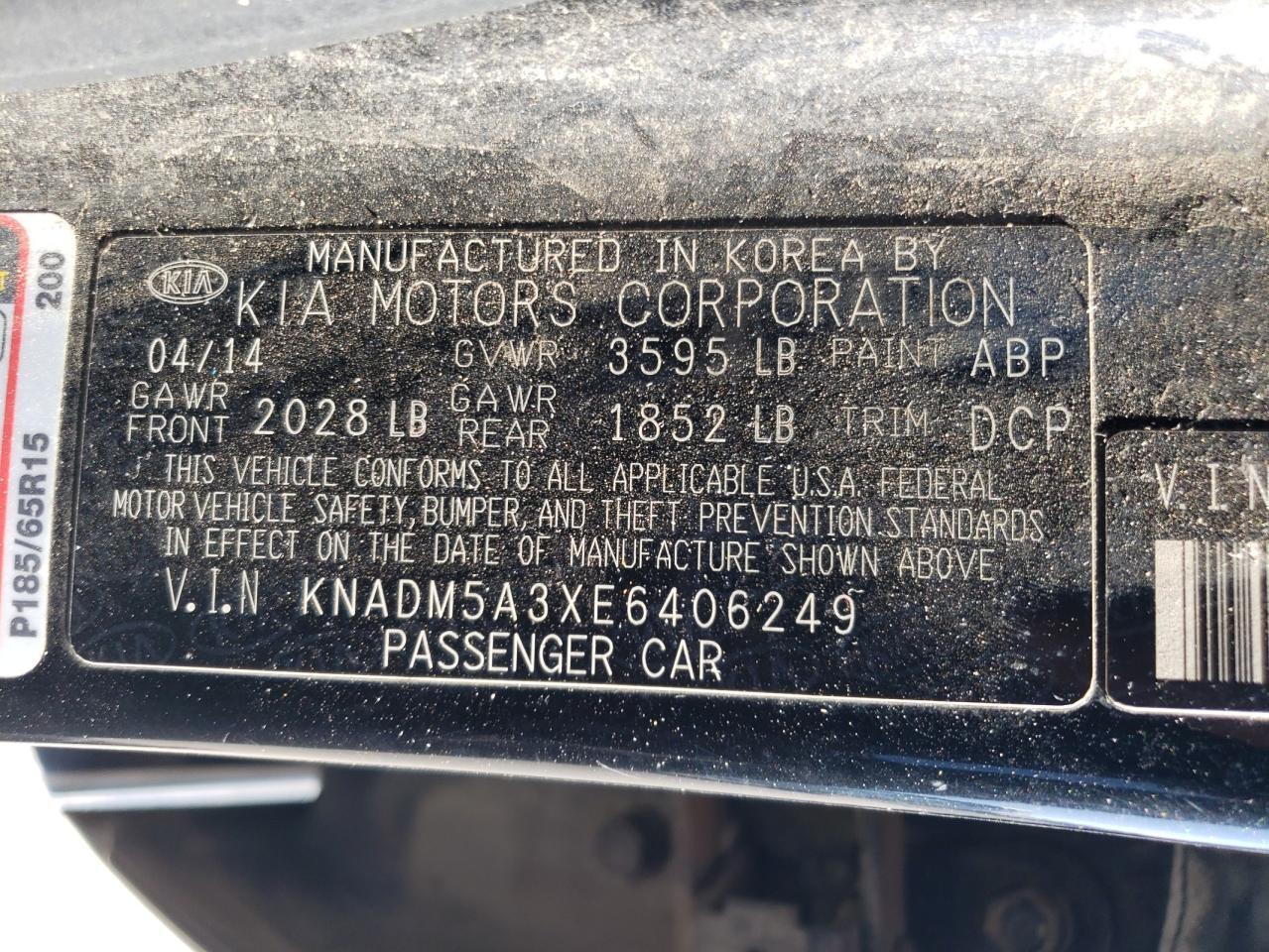 2014 KIA RIO