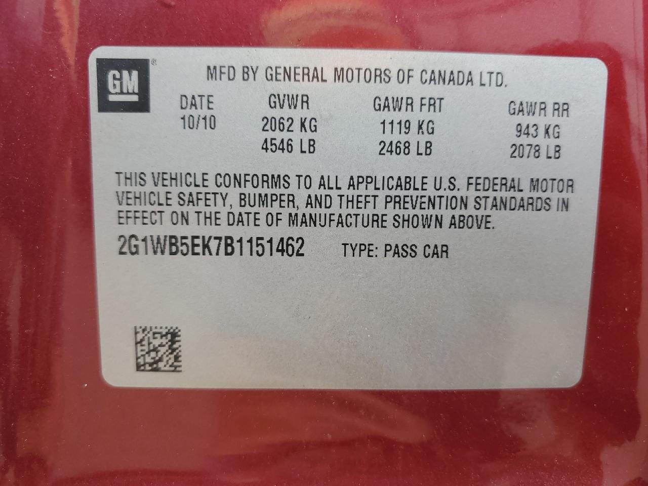 2011 CHEVROLET IMPALA