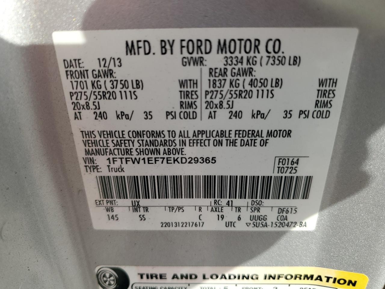 2014 FORD F-150