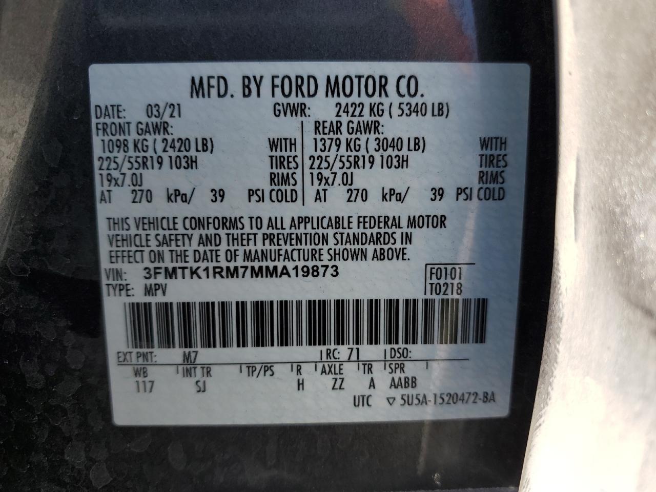 2021 FORD Mustang Mach-E