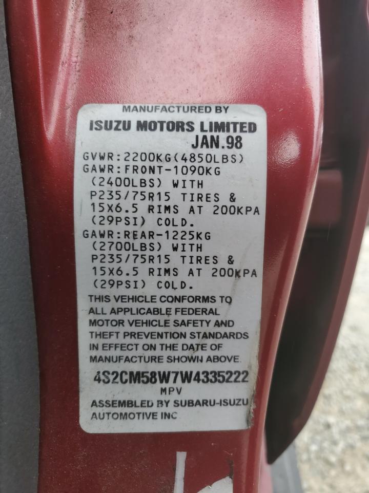 1998 ISUZU Rodeo