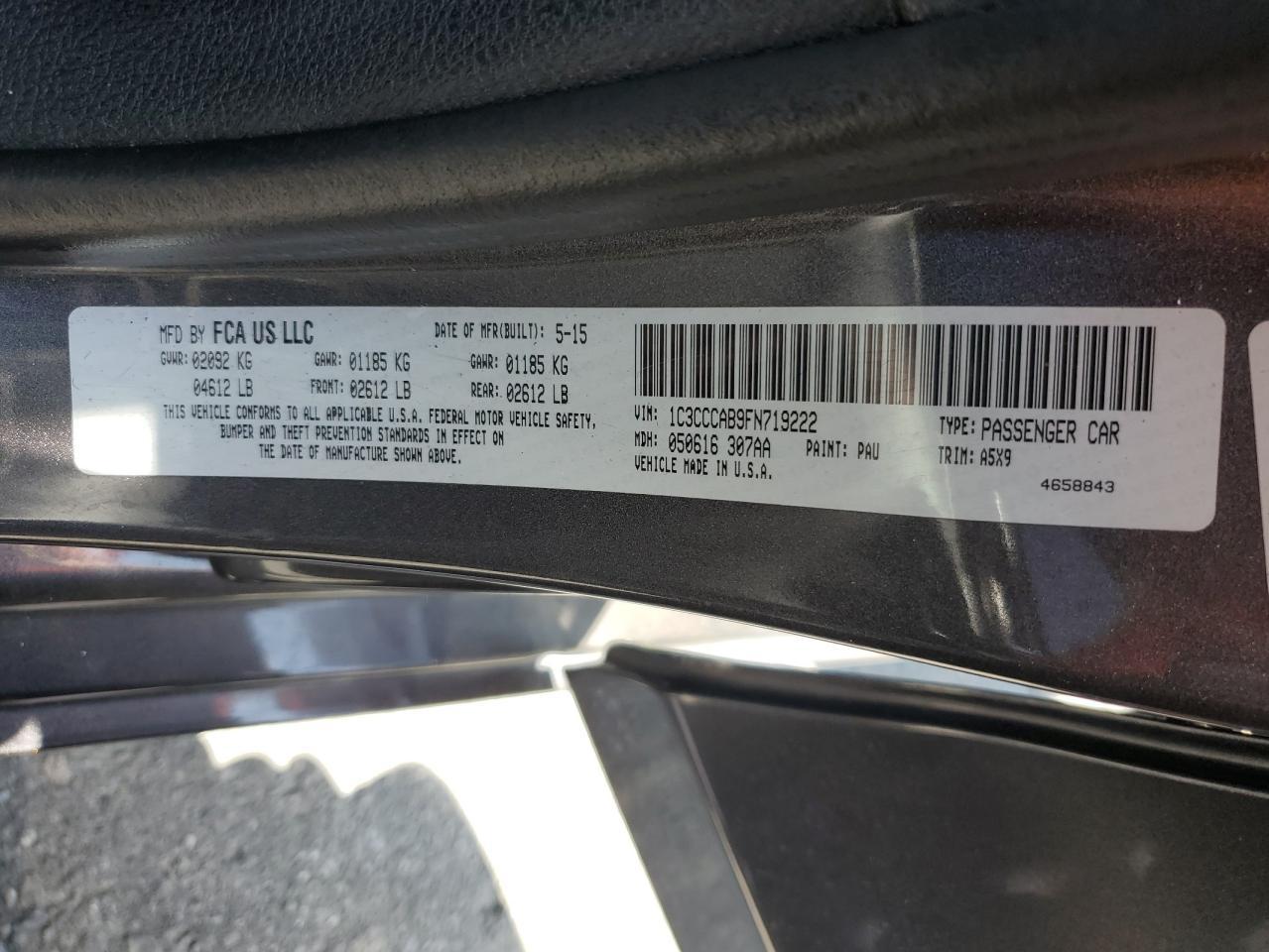 2015 CHRYSLER 200
