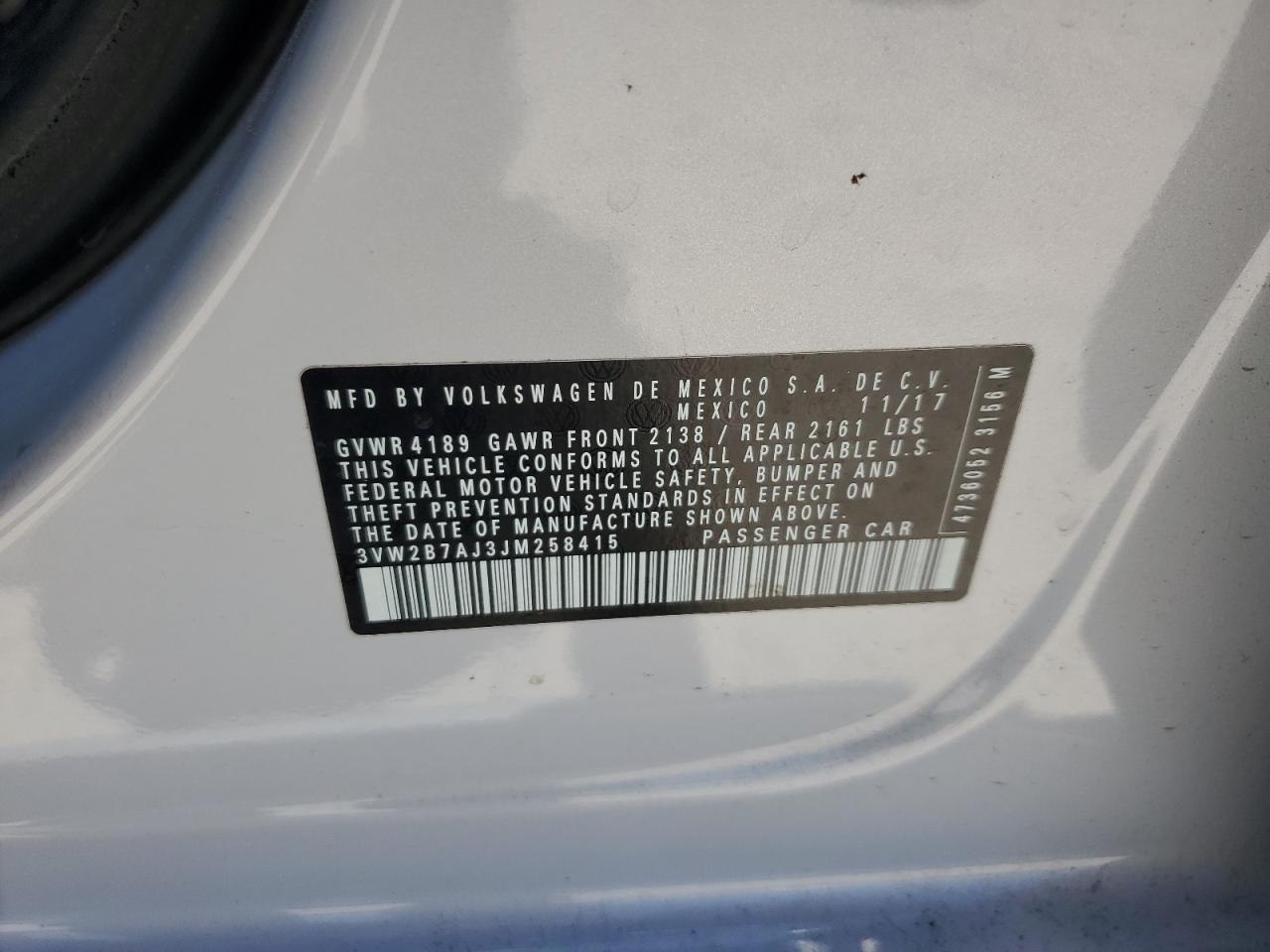 2018 VOLKSWAGEN JETTA
