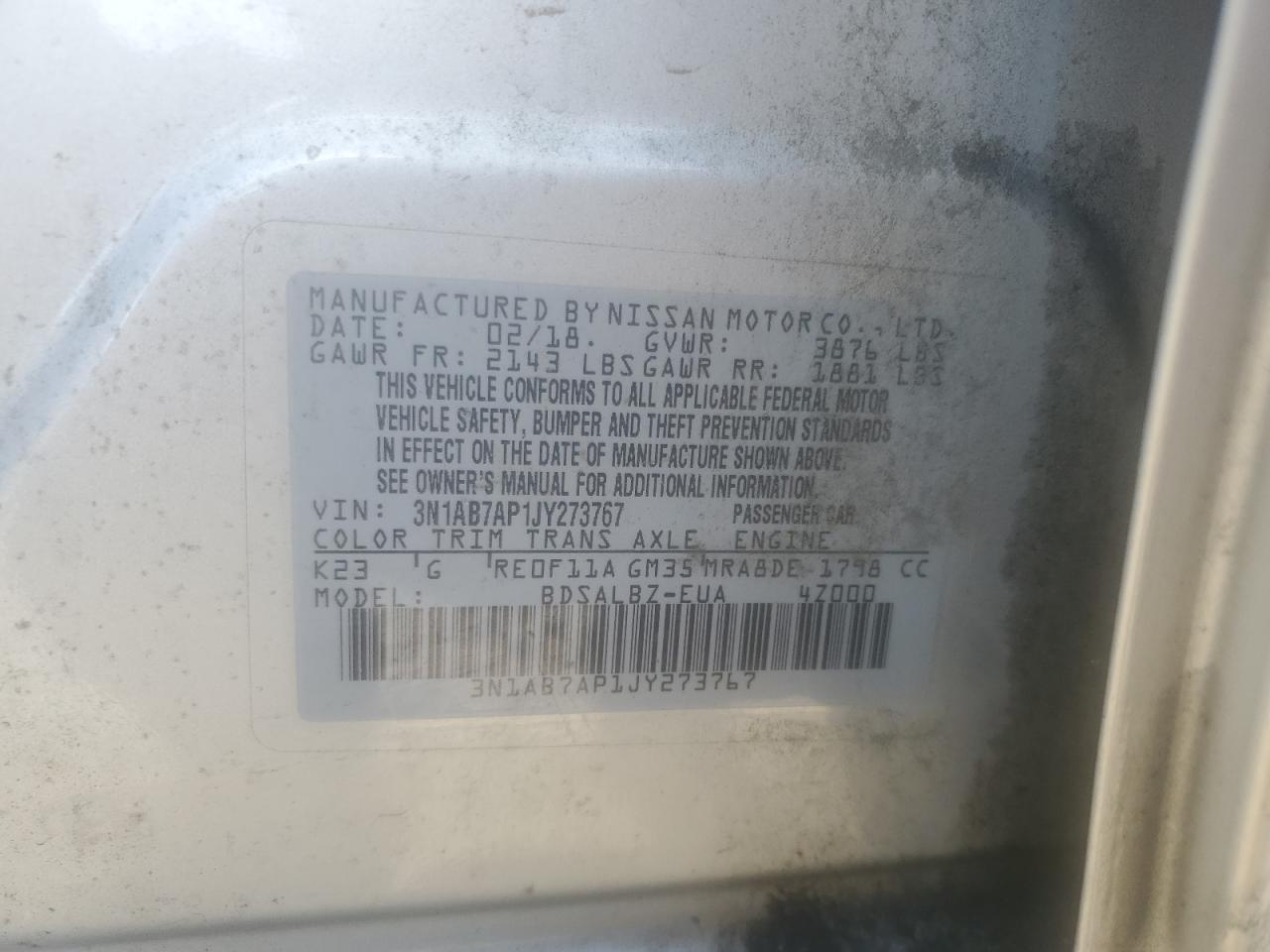 2018 NISSAN SENTRA
