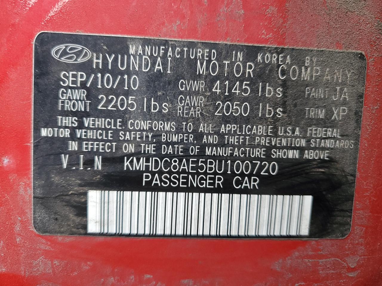 2011 HYUNDAI ELANTRA