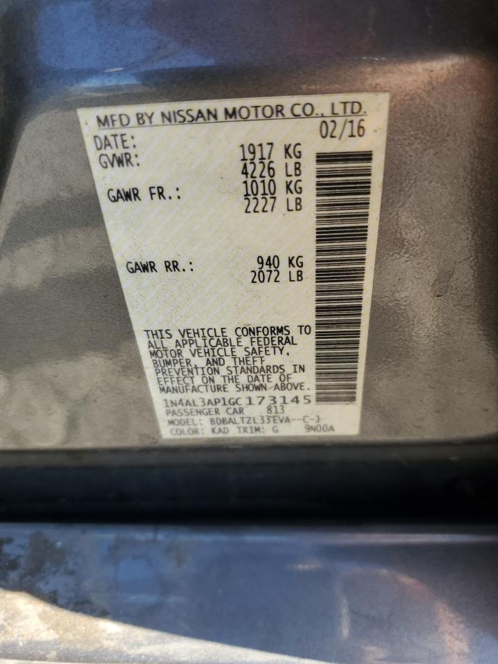 2016 NISSAN ALTIMA