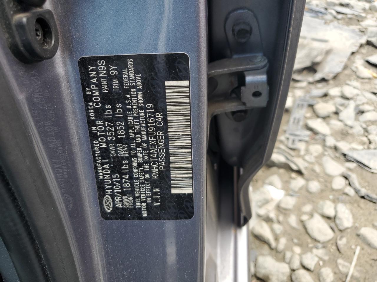 2015 HYUNDAI ACCENT