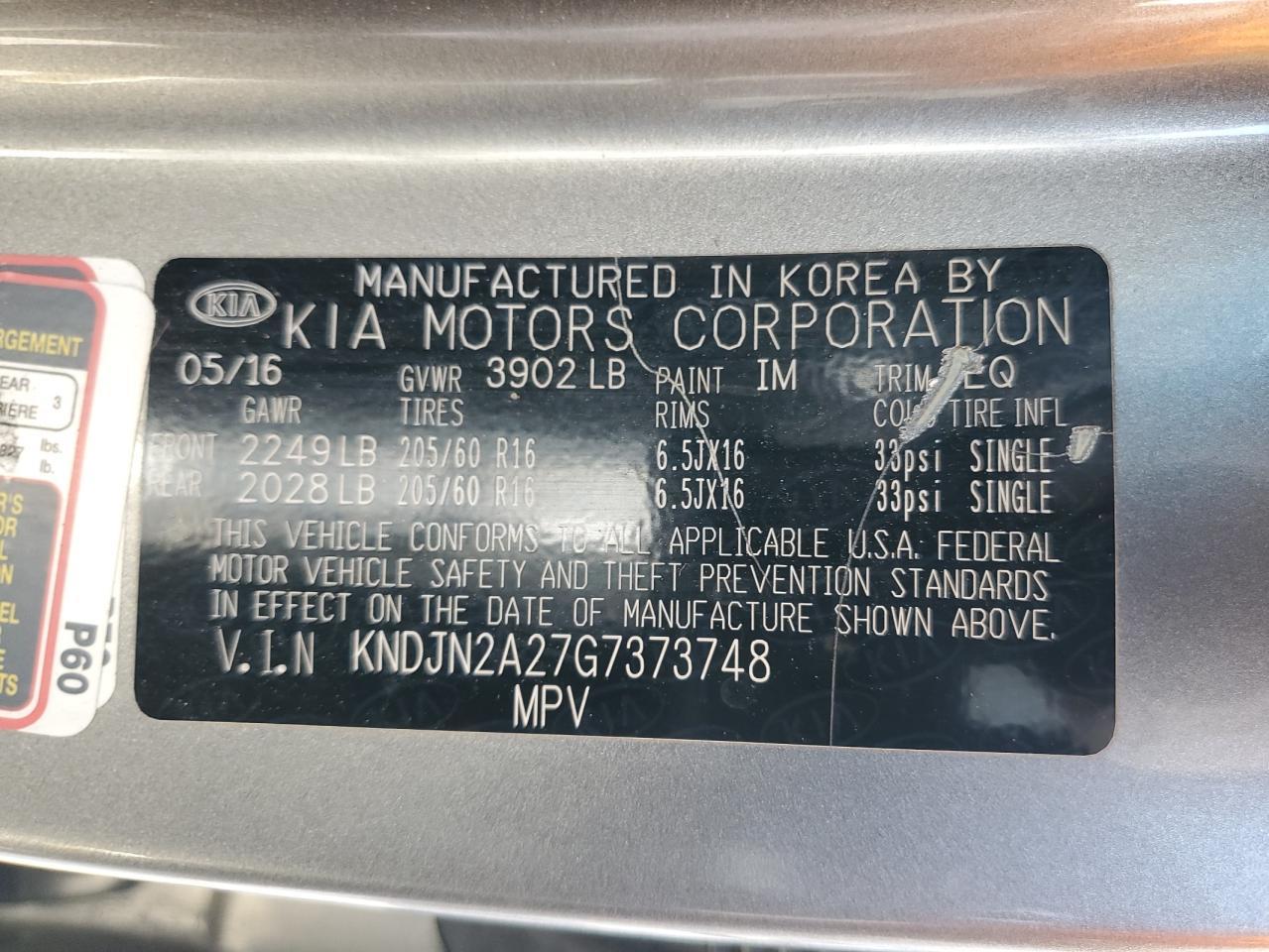 2016 KIA SOUL