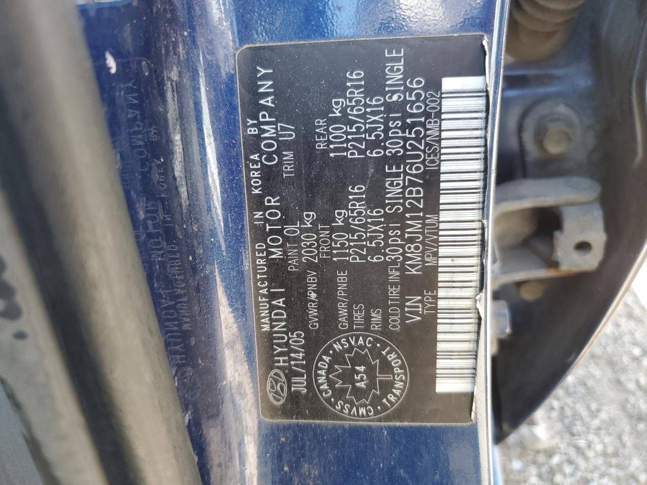 2006 HYUNDAI TUCSON
