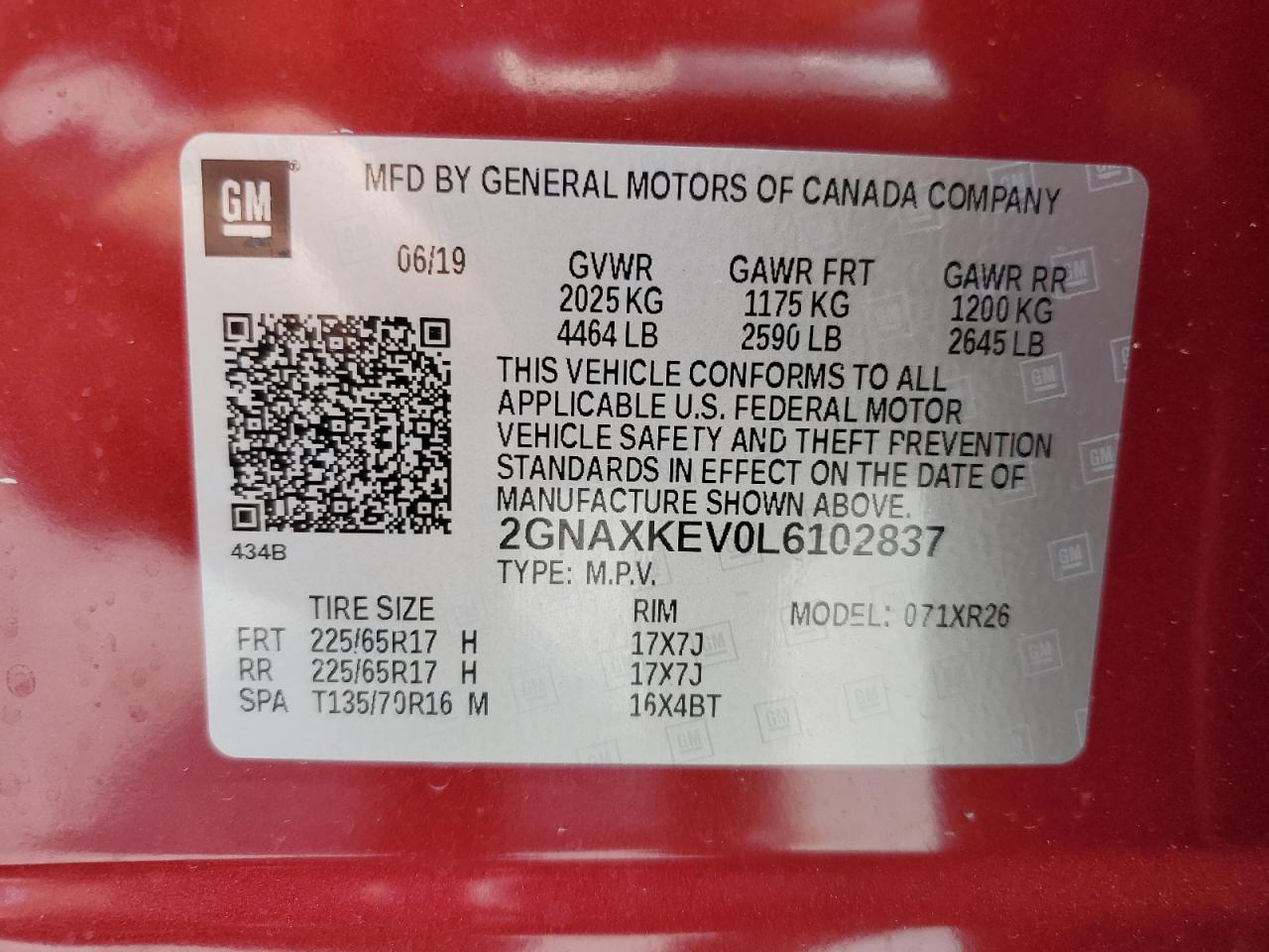 2020 CHEVROLET EQUINOX