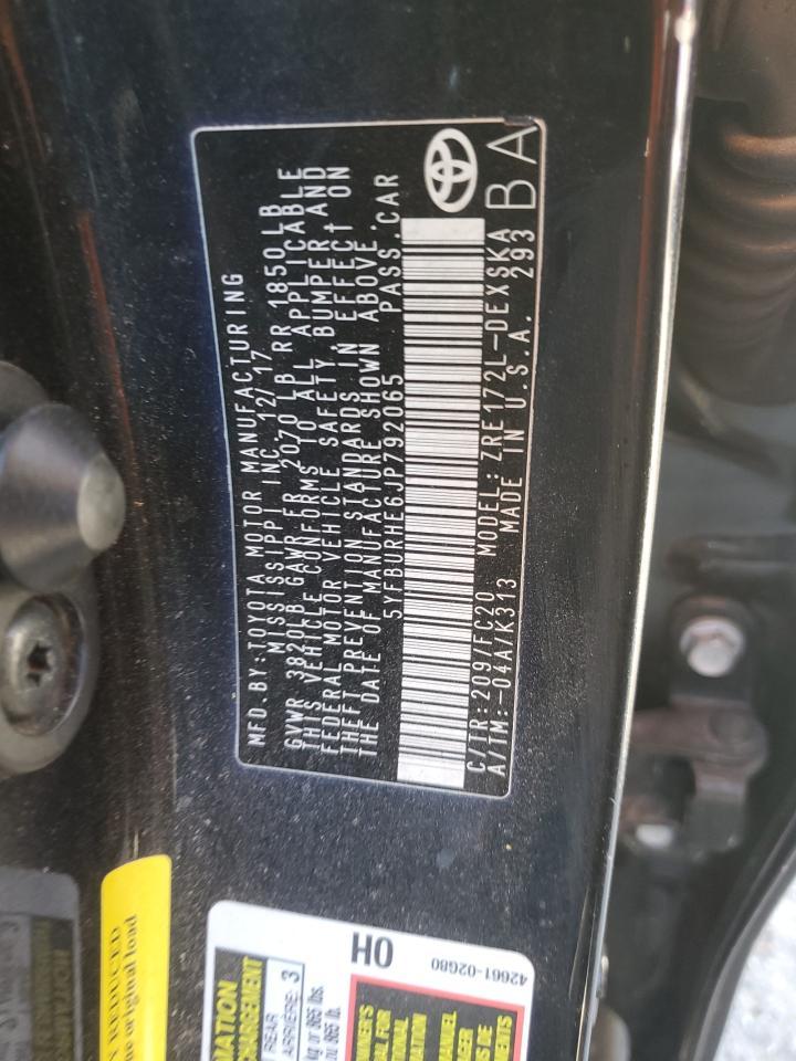 2018 TOYOTA COROLLA