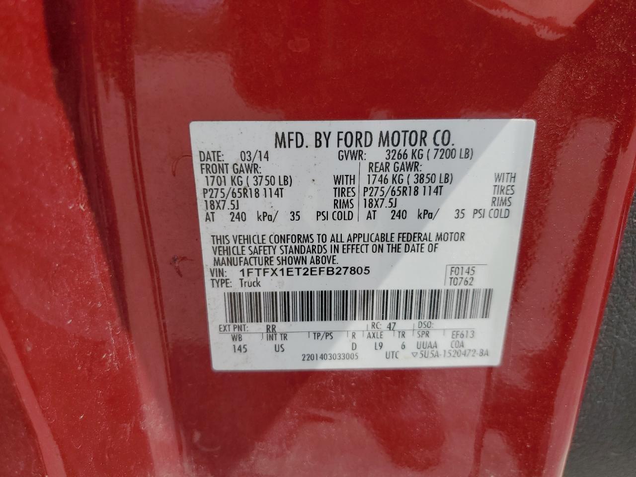 2014 FORD F-150