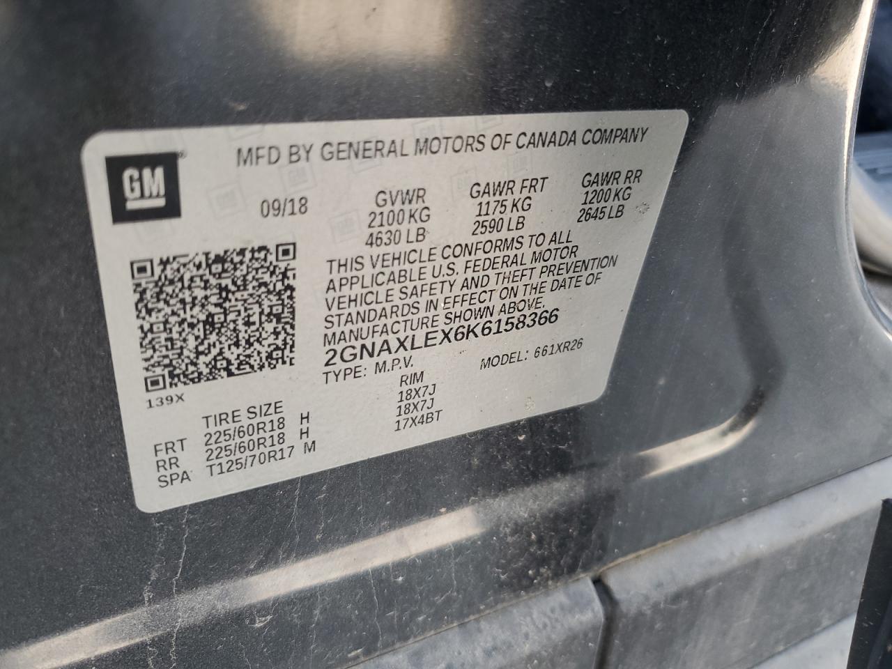 2019 CHEVROLET EQUINOX