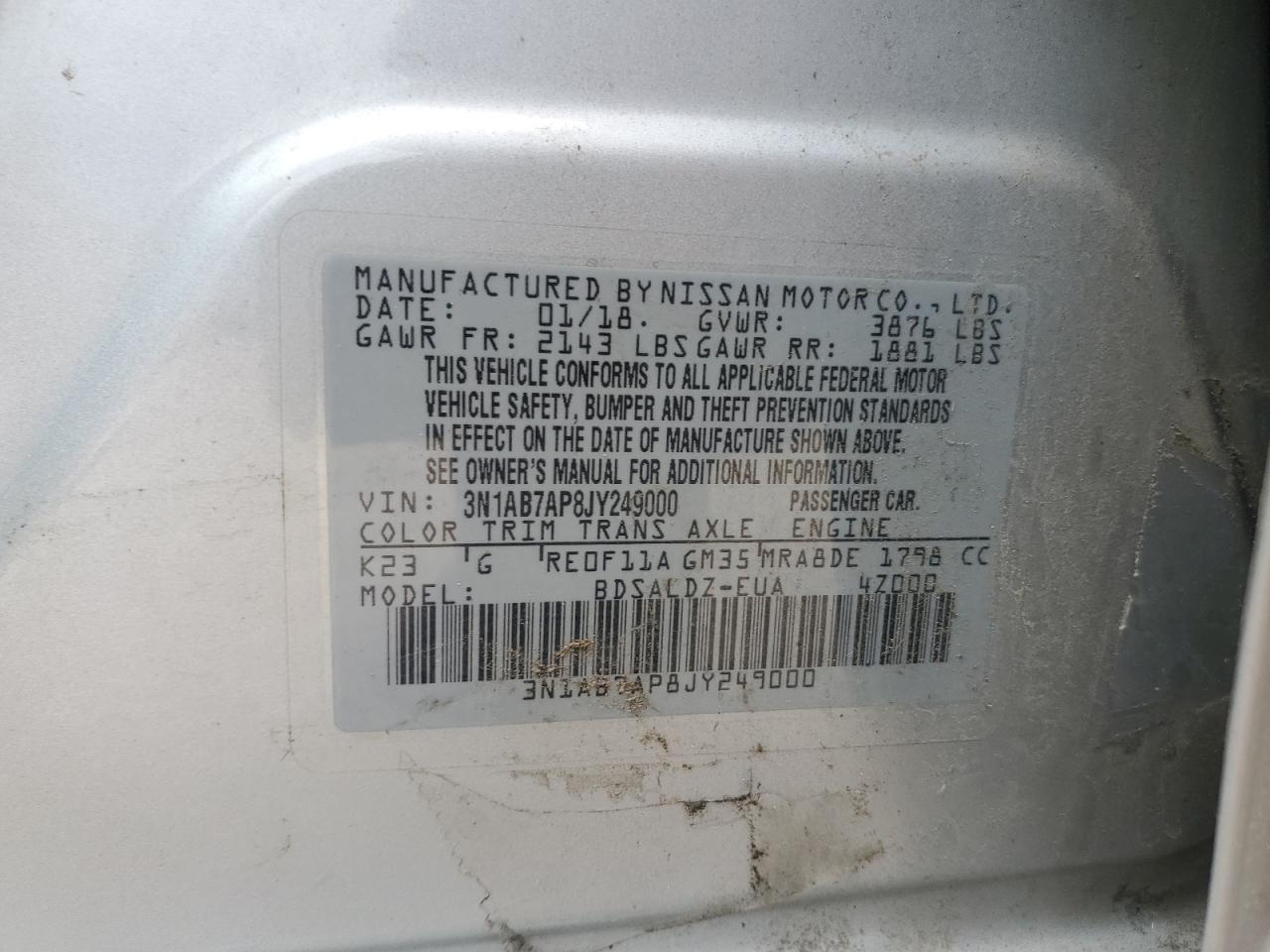 2018 NISSAN SENTRA