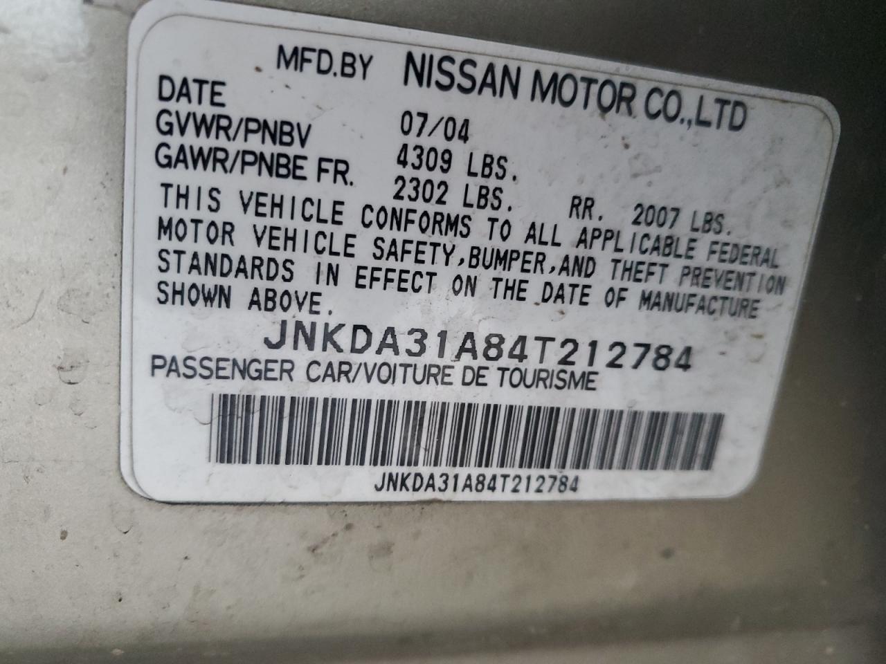 2004 INFINITI I35