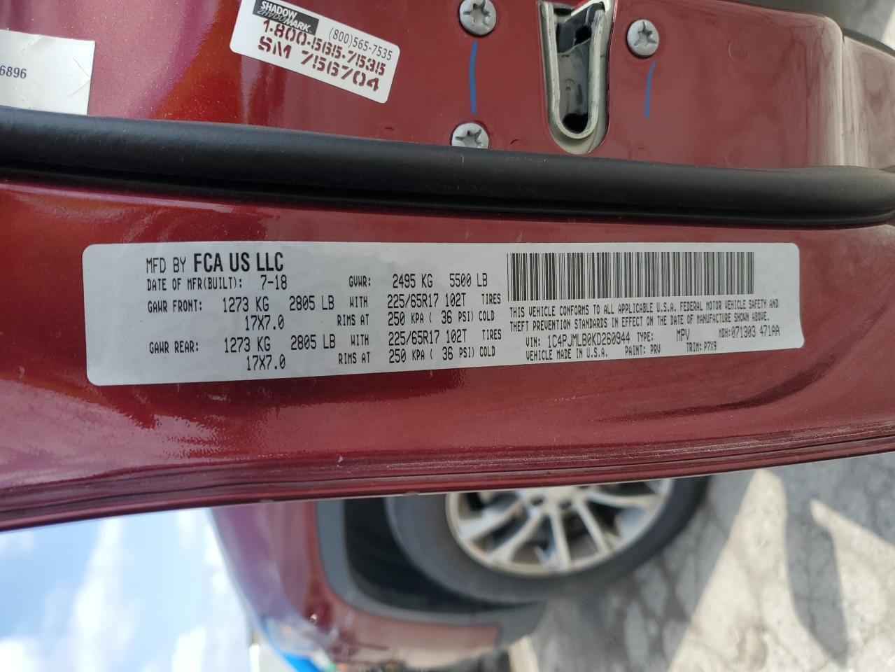 2019 JEEP CHEROKEE