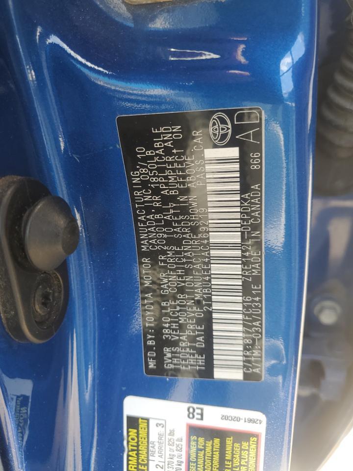 2010 TOYOTA COROLLA