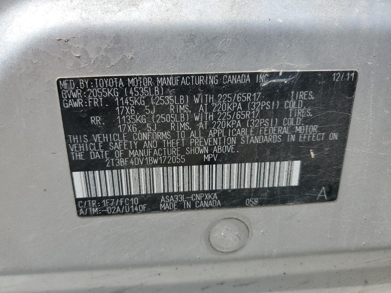 2011 TOYOTA RAV4