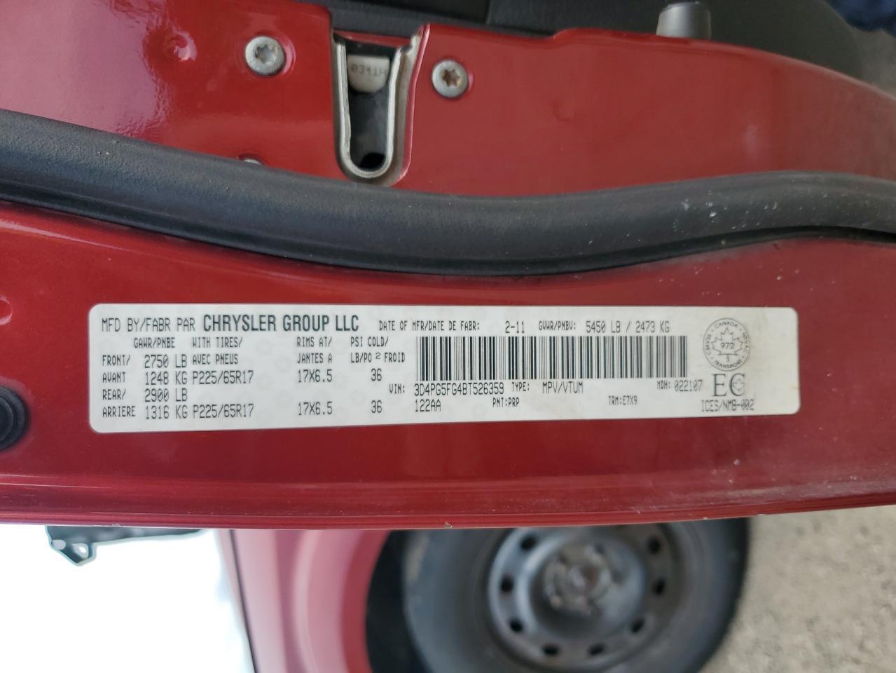 2011 DODGE JOURNEY
