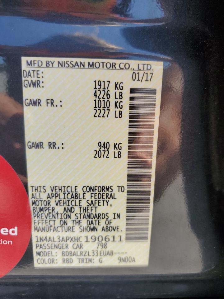 2017 NISSAN ALTIMA