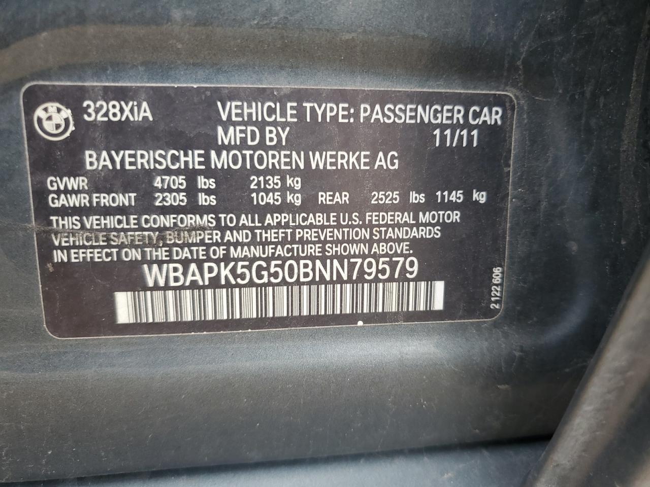 2011 BMW 3 SERIES