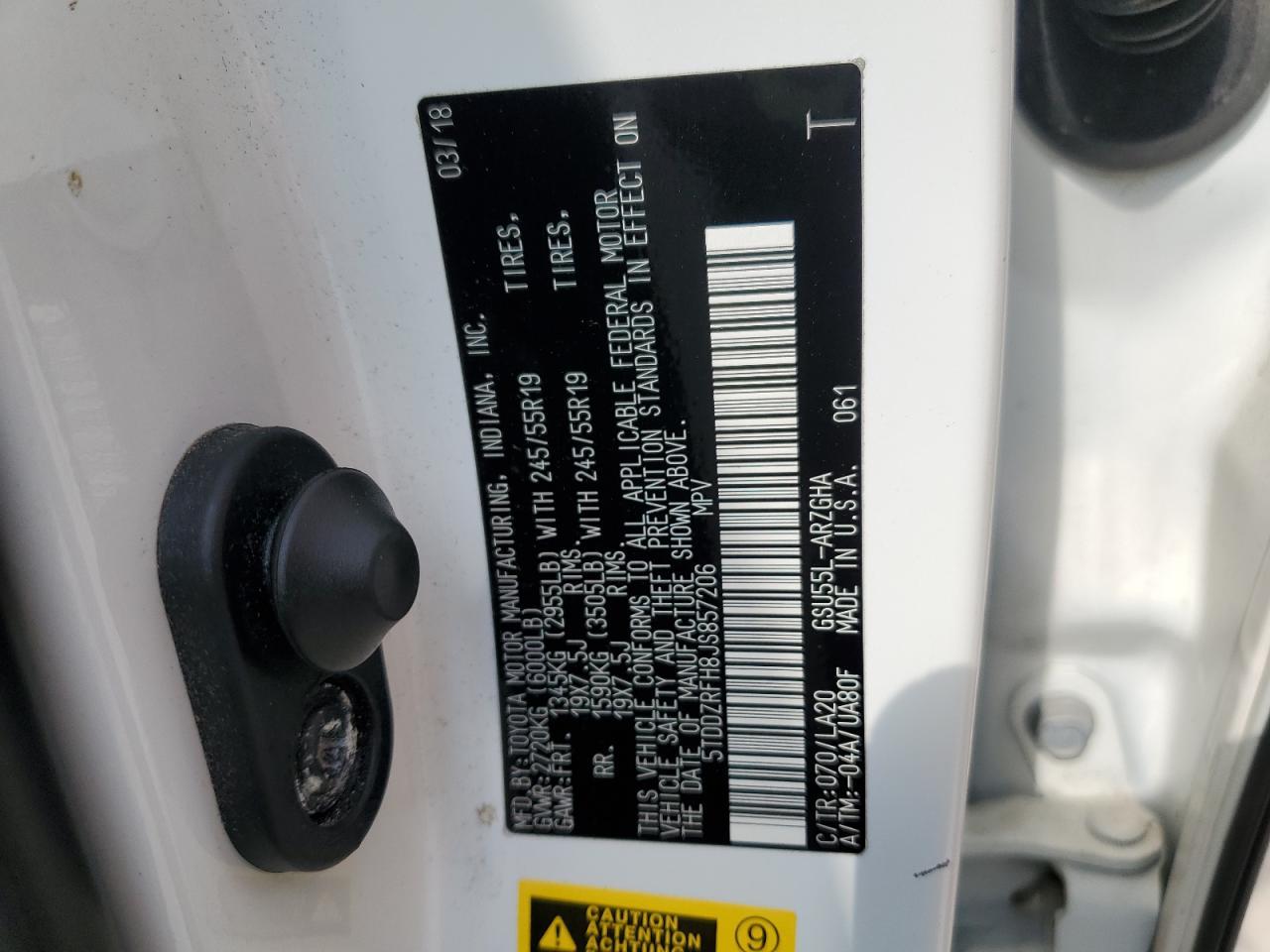 2018 TOYOTA HIGHLANDER