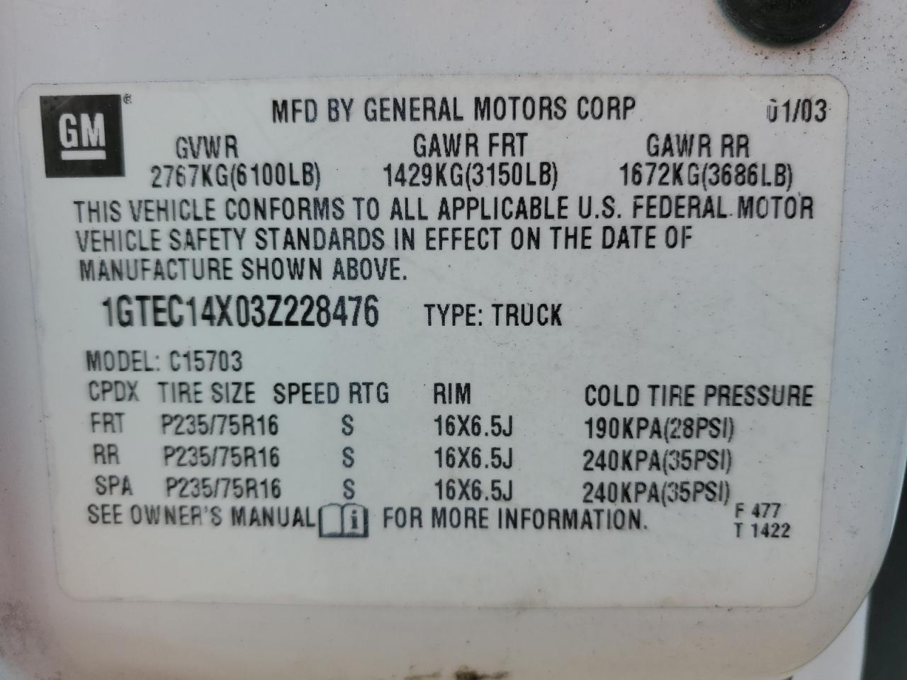 2003 GMC Sierra