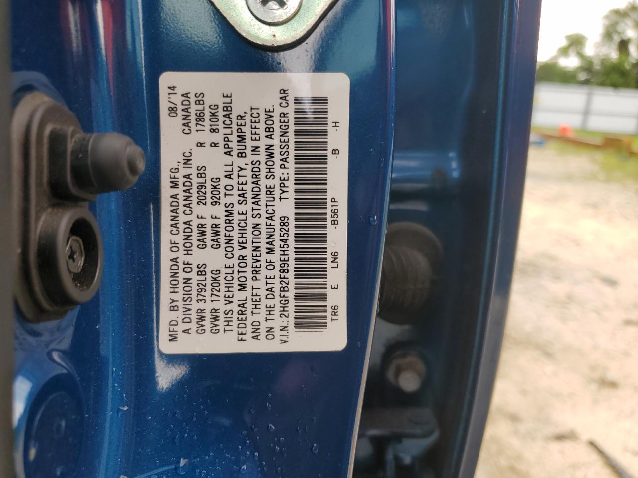 2014 HONDA CIVIC