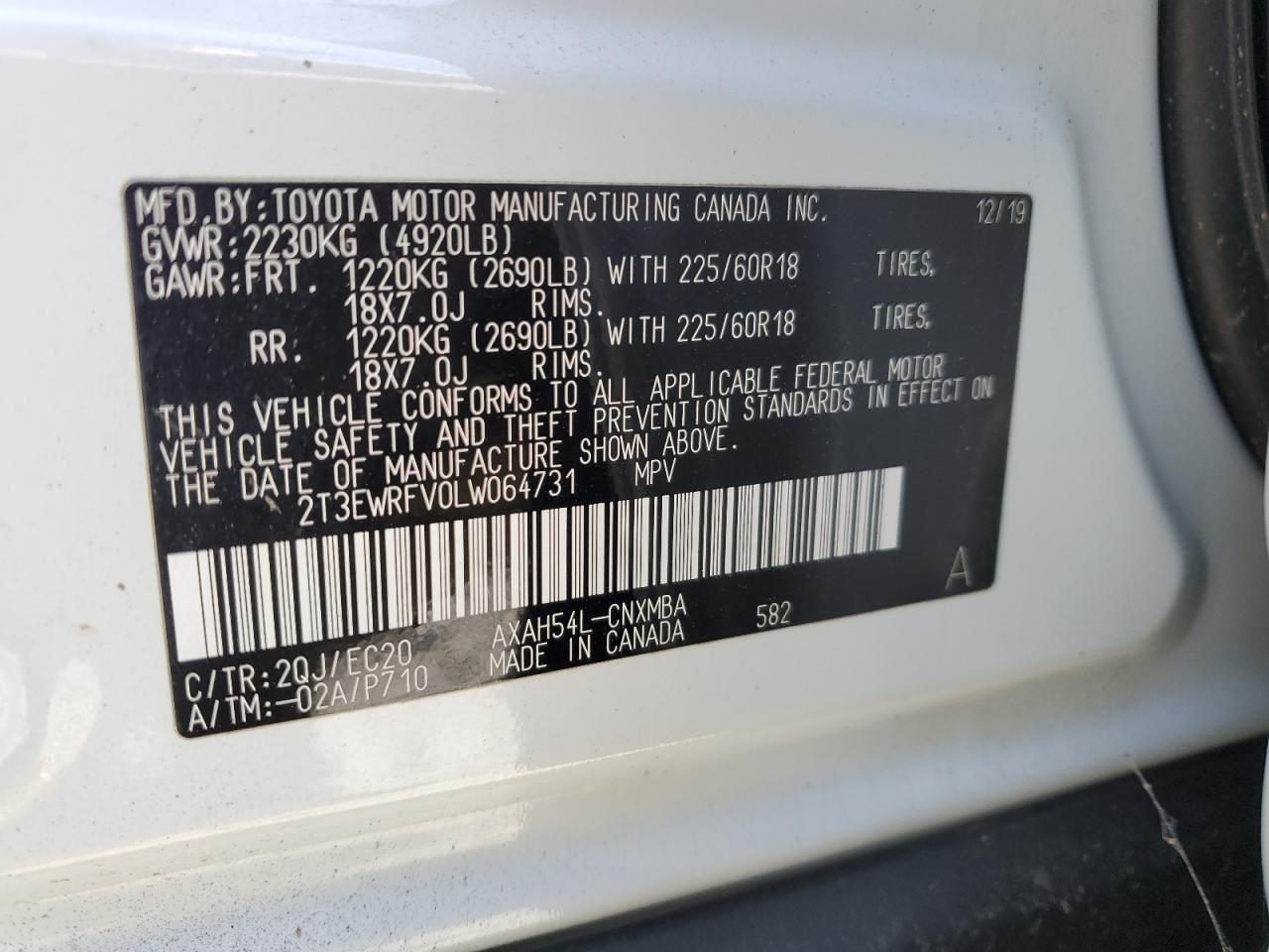 2020 TOYOTA RAV4