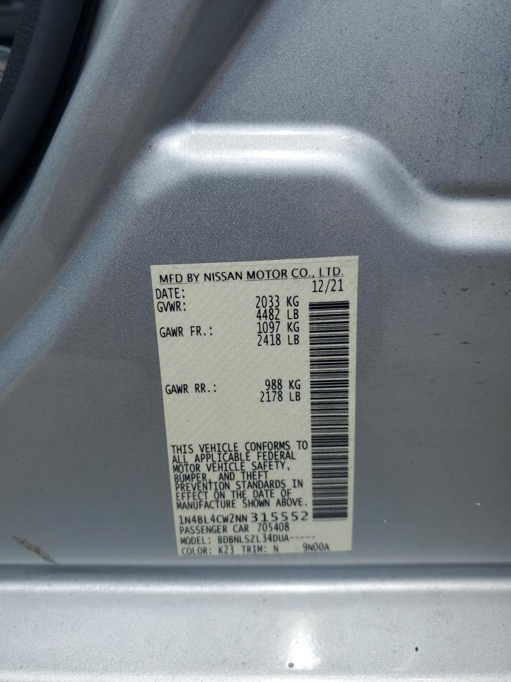 2022 NISSAN ALTIMA