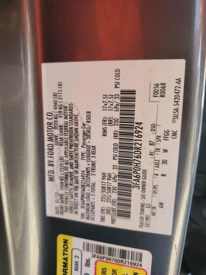 2013 FORD FUSION