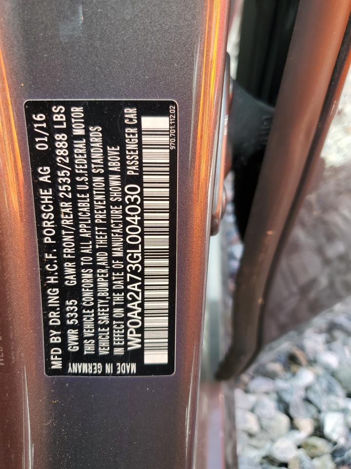 2016 PORSCHE Panamera