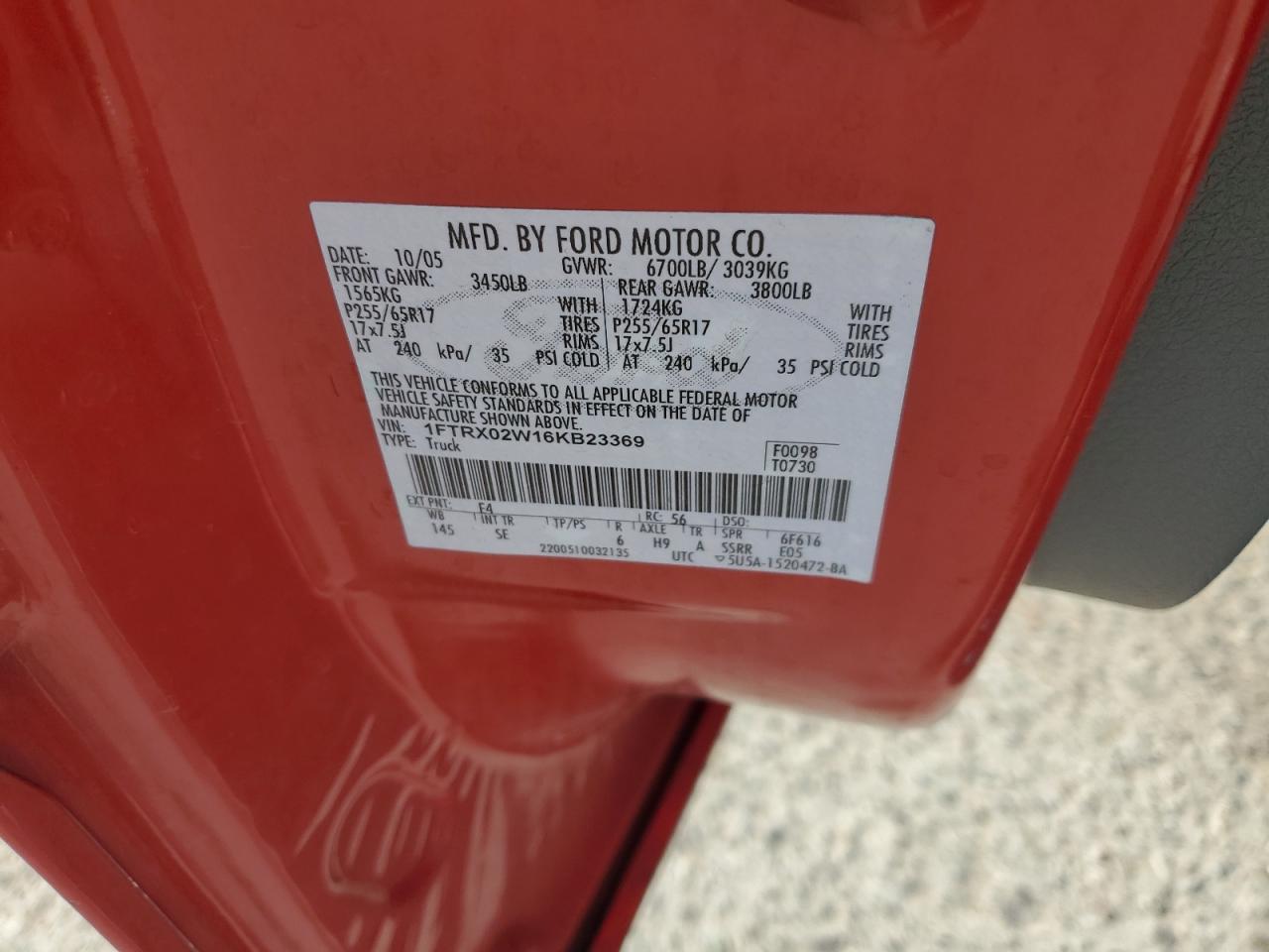 2006 FORD F-150