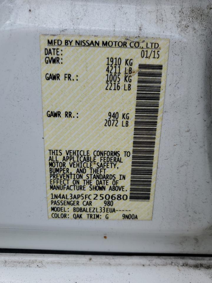 2015 NISSAN ALTIMA