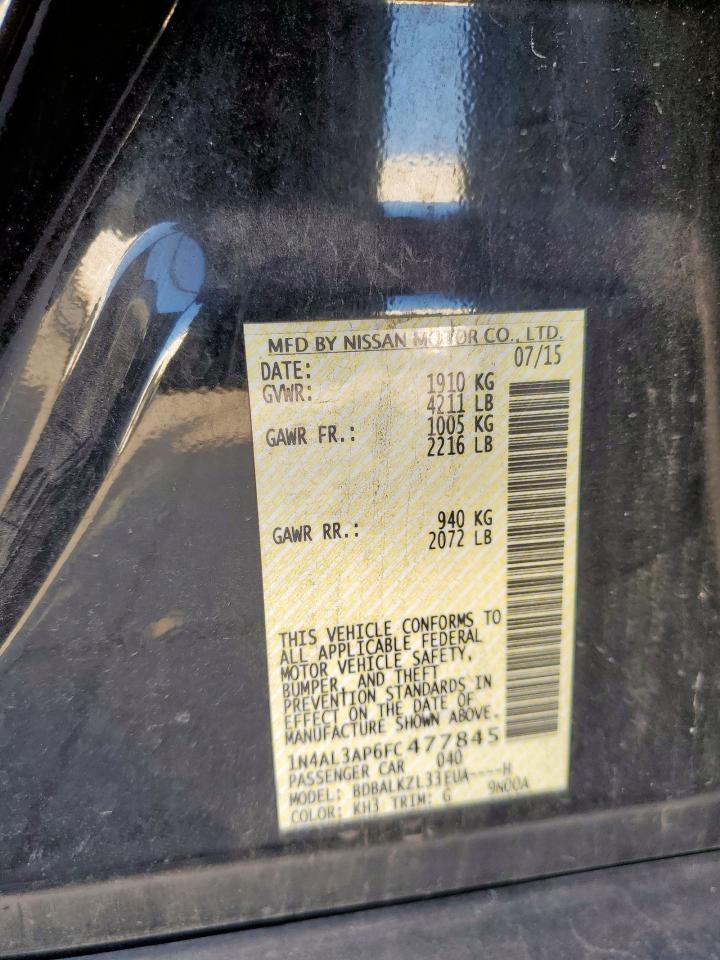 2015 NISSAN ALTIMA