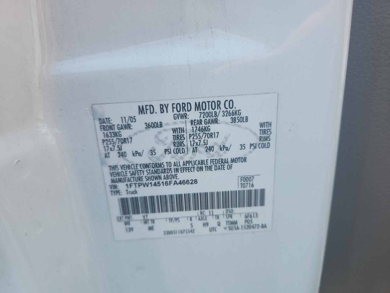 2006 FORD F-150