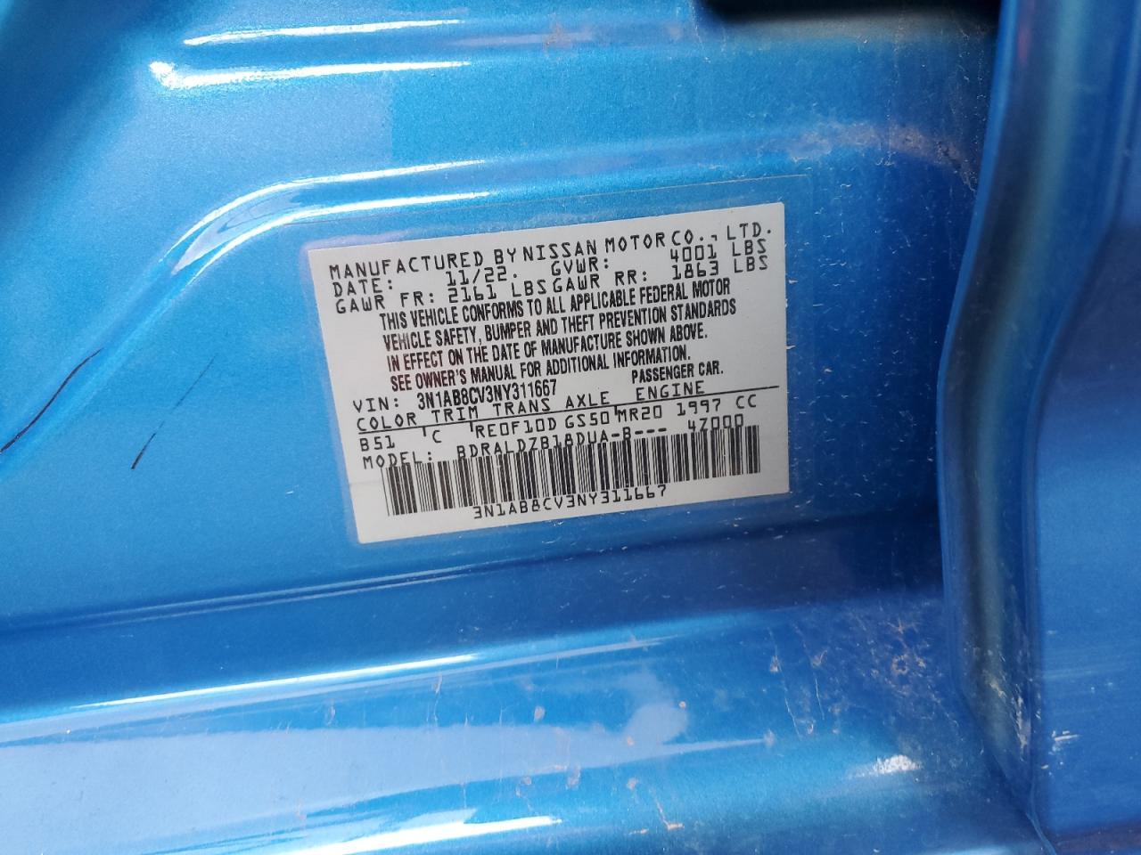 2022 NISSAN SENTRA