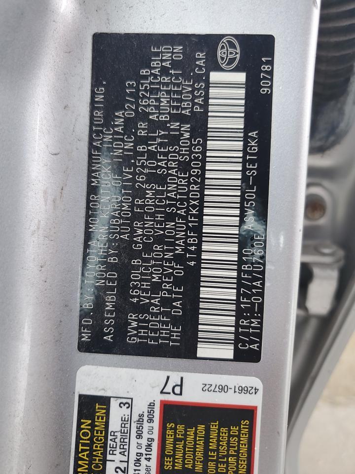 2013 TOYOTA CAMRY