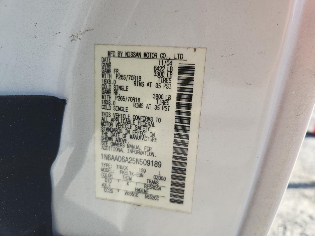 2005 NISSAN Titan