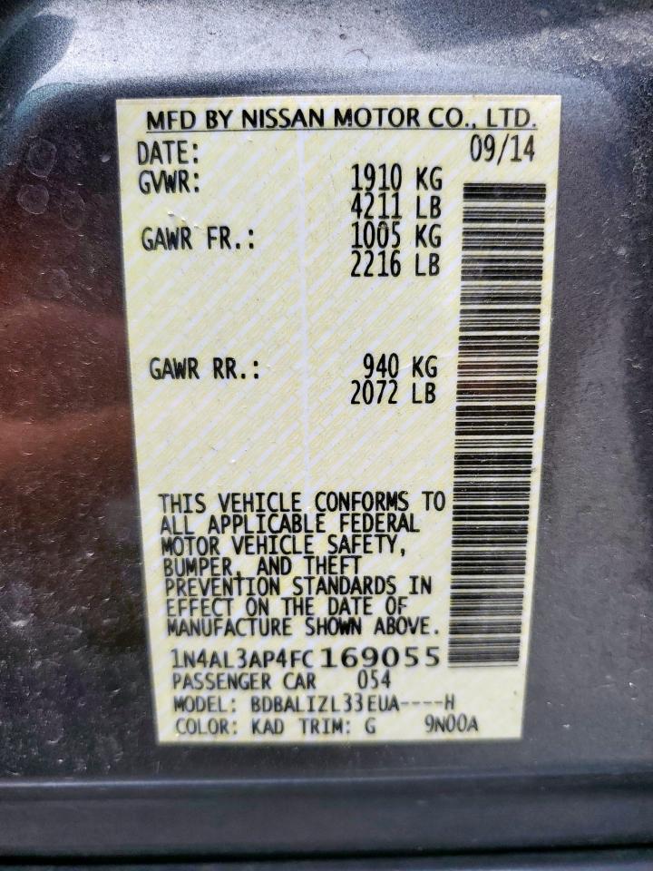 2015 NISSAN ALTIMA