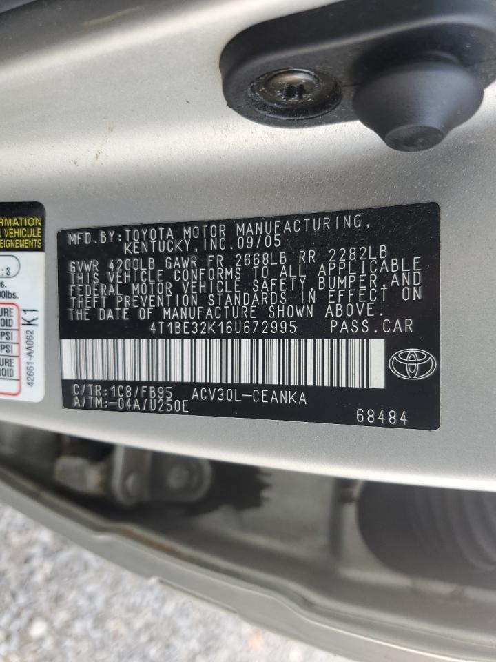 2006 TOYOTA CAMRY