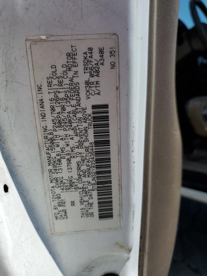 2003 TOYOTA TUNDRA