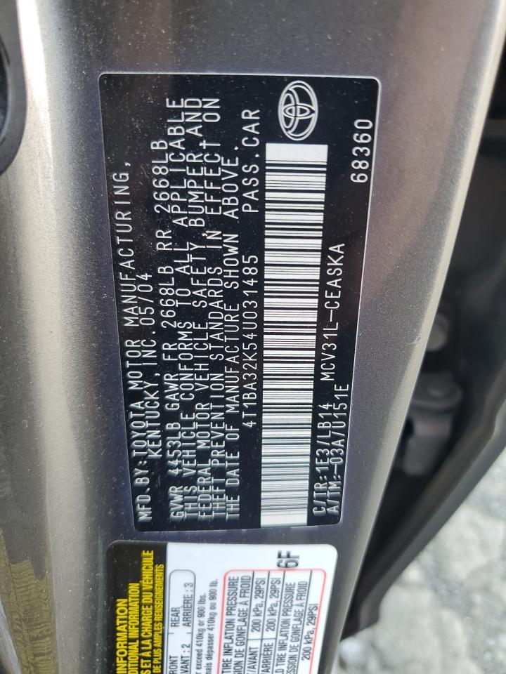 2004 TOYOTA CAMRY