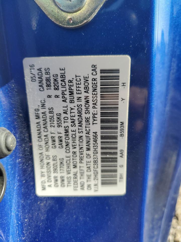 2016 HONDA CIVIC